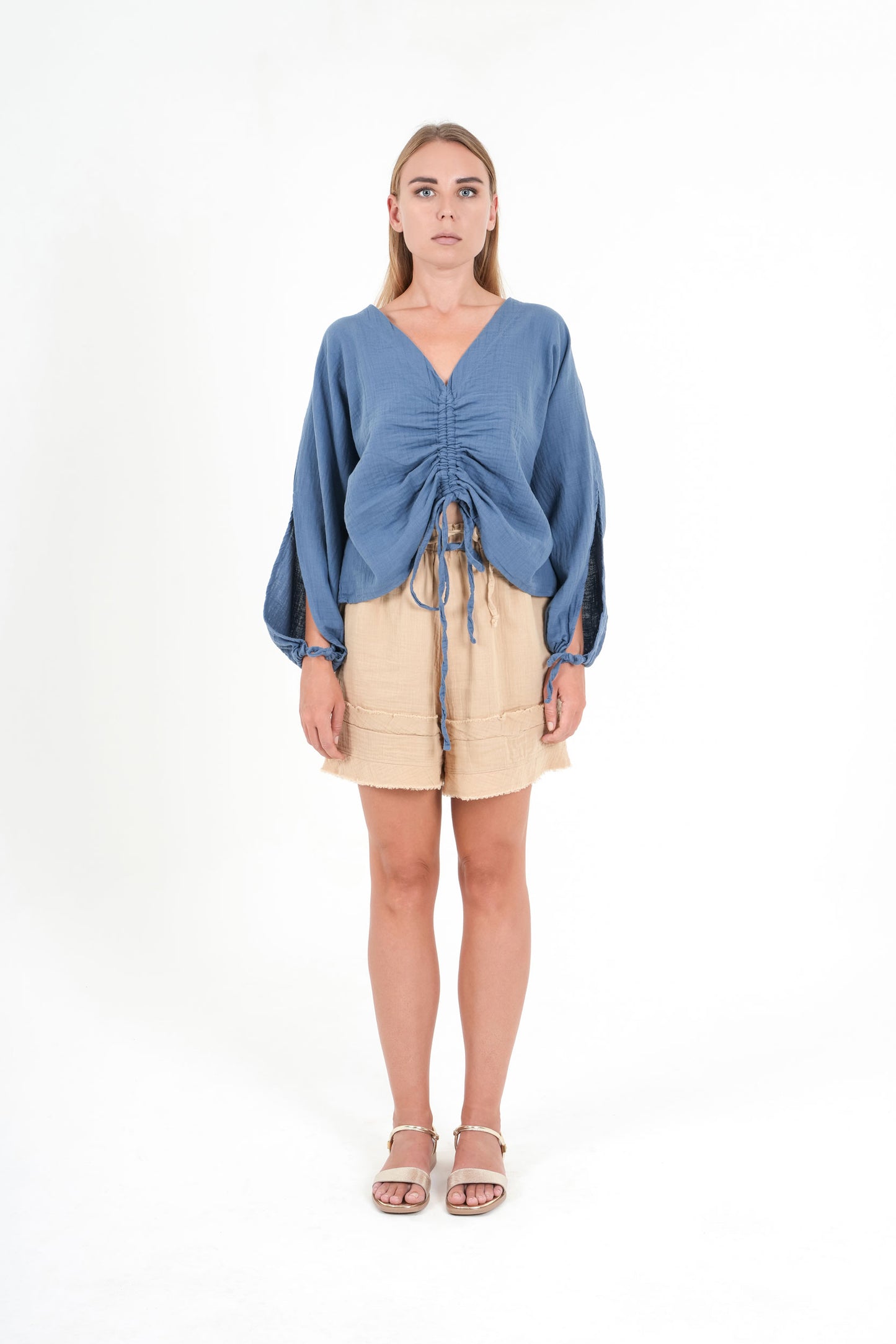 Indigo Blouse And Short