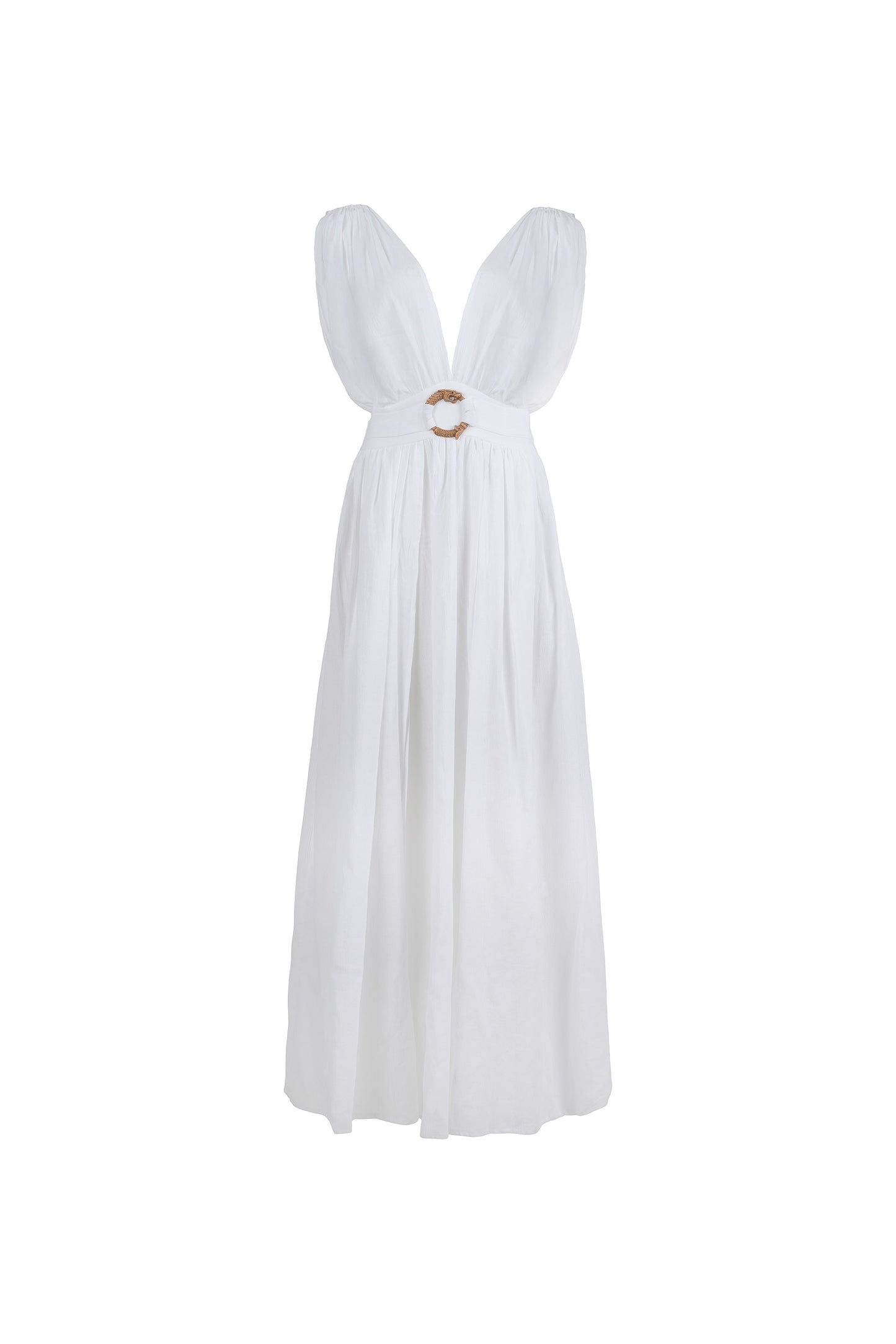 Alaya Deep V-Neck Dress