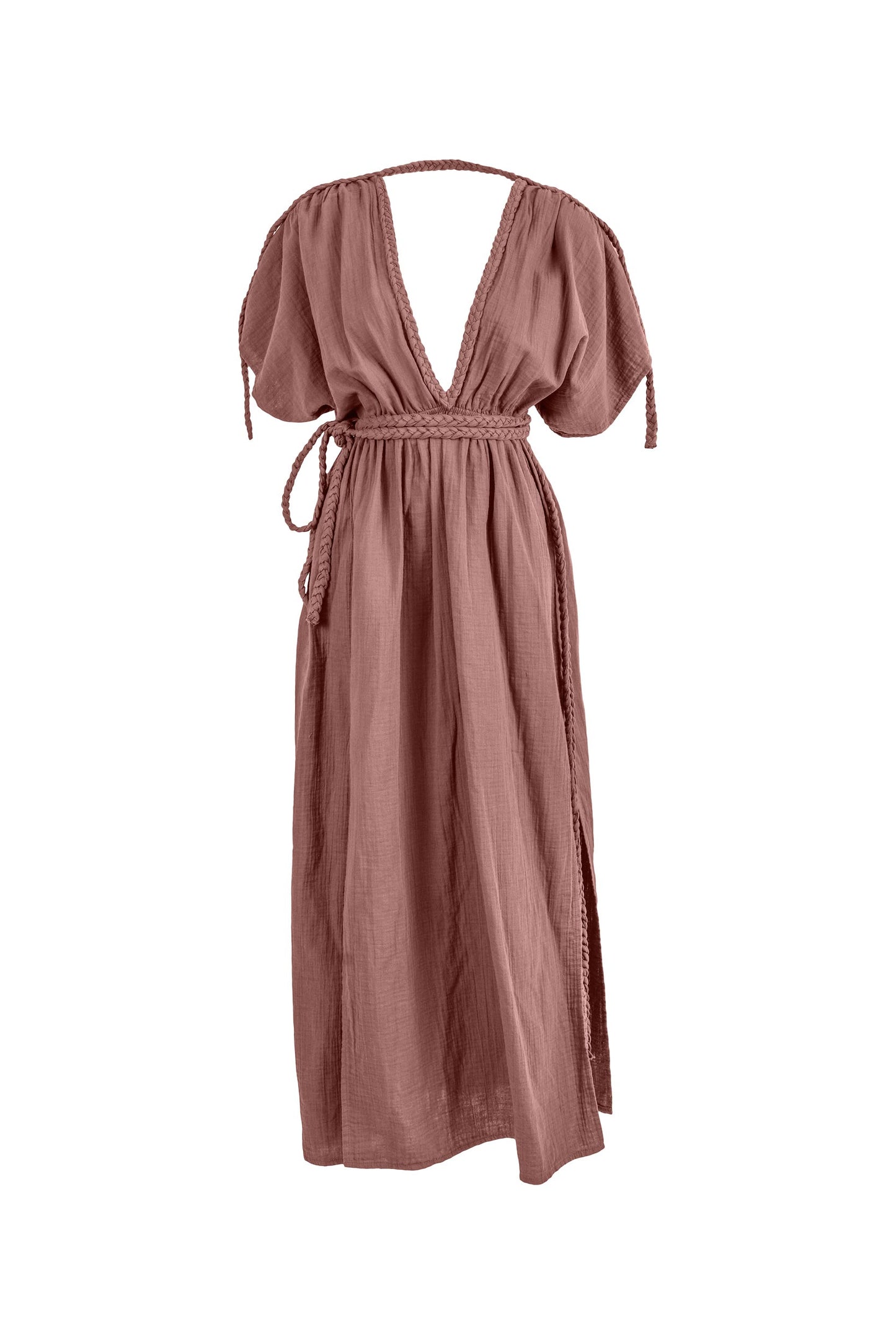 Eclectic Wide Sleeve Dress - Dusty Rose