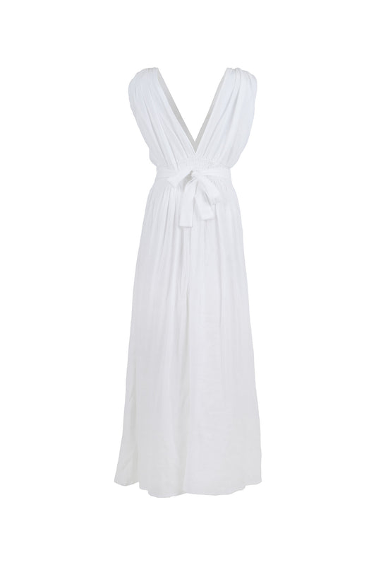 Alaya Deep V-Neck Dress