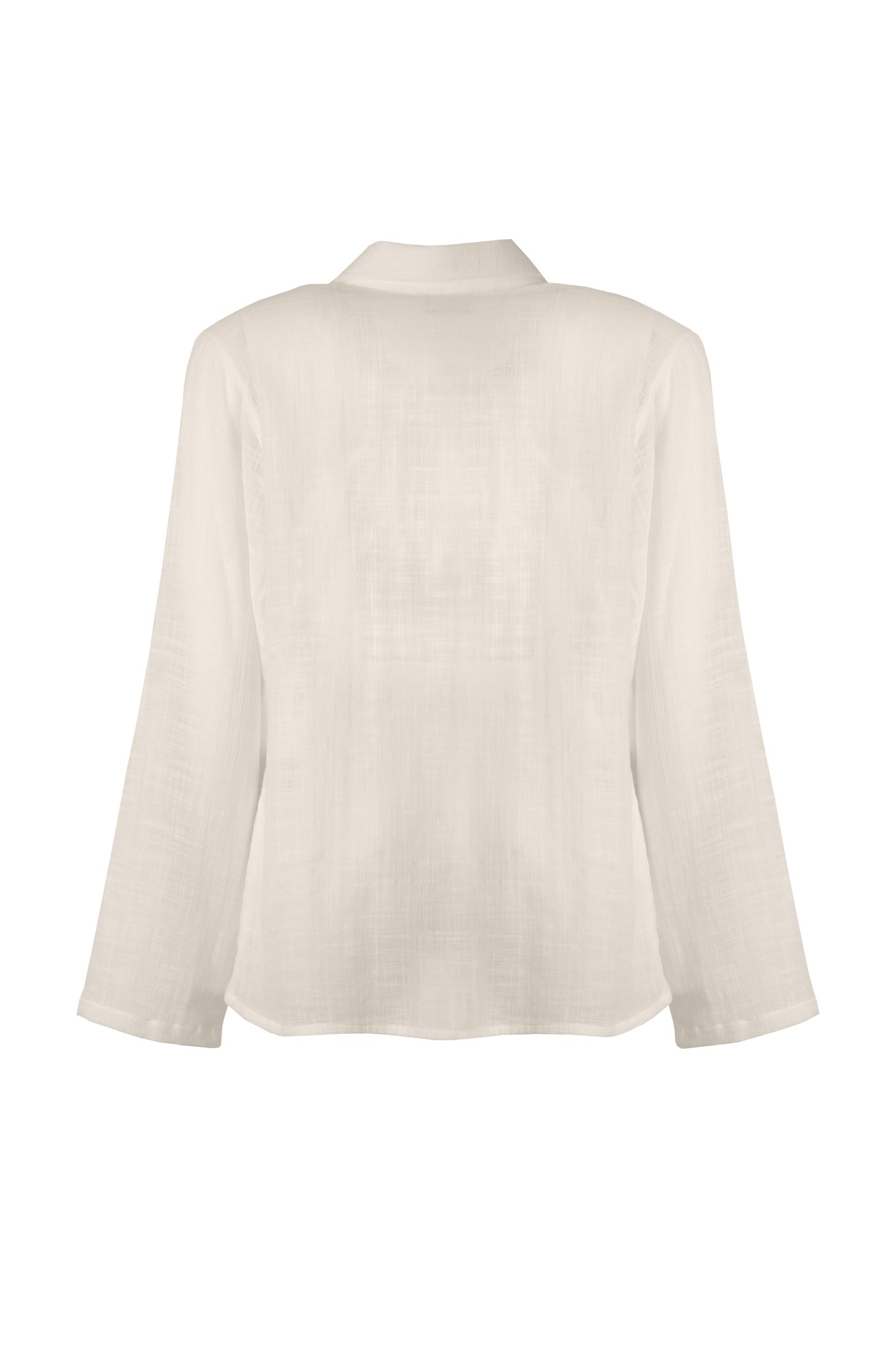 Beige Button-Down Summer Shirt