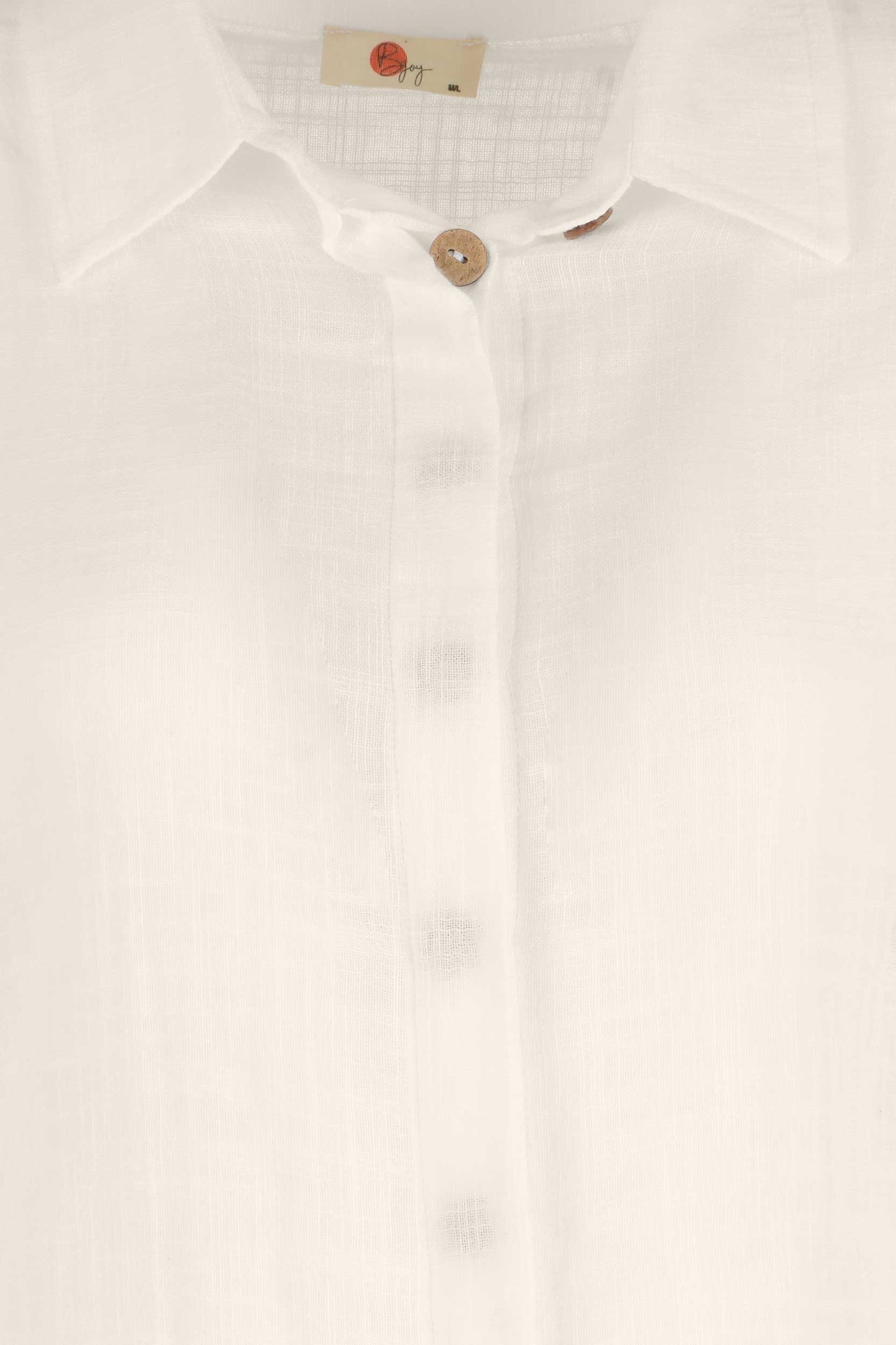 Beige Button-Down Summer Shirt
