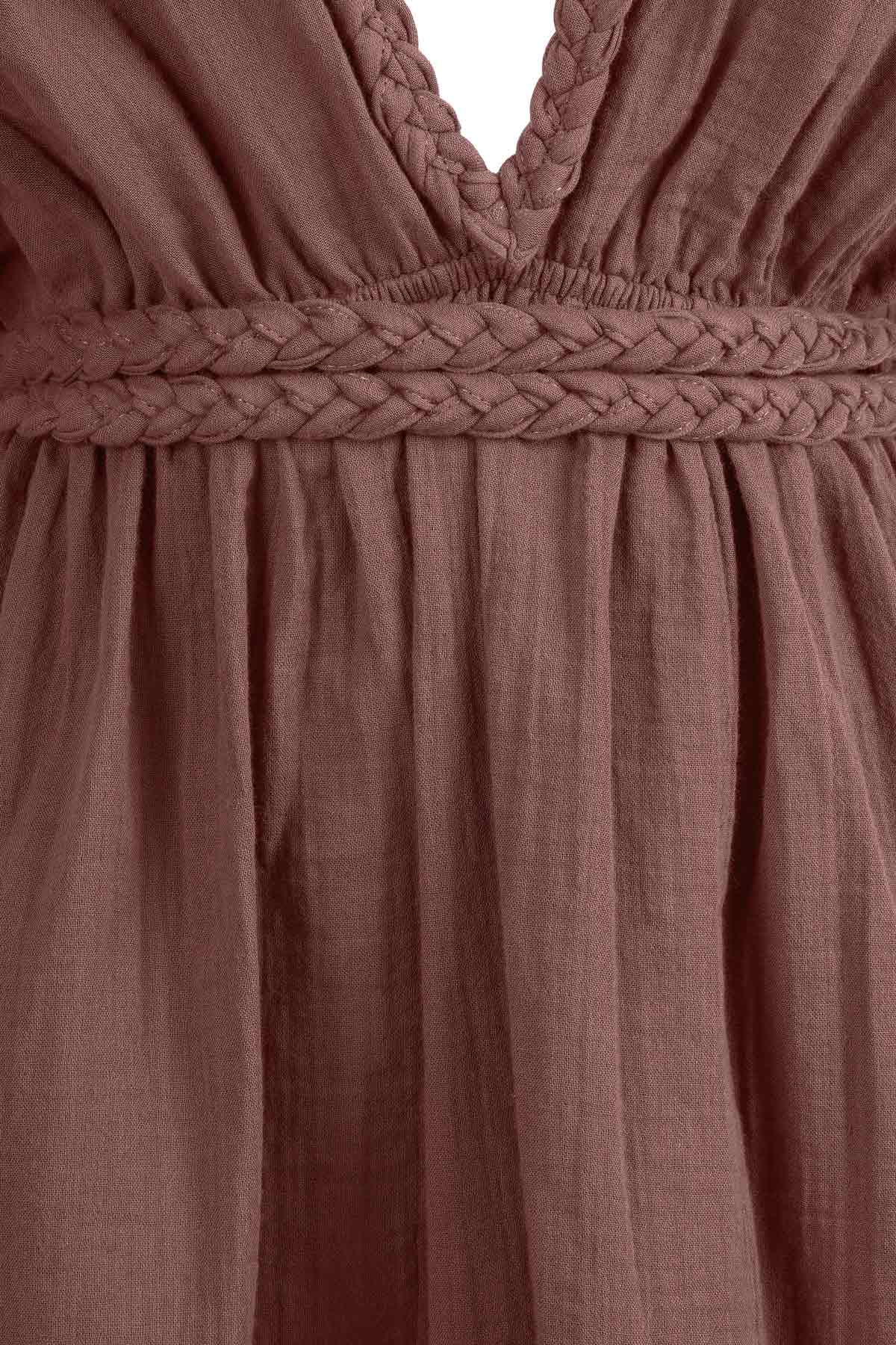 Eclectic Wide Sleeve Dress - Dusty Rose