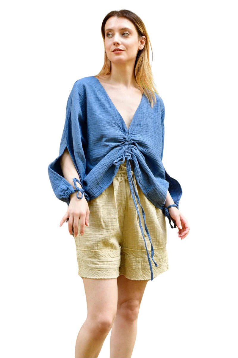 Indigo Blouse And Short