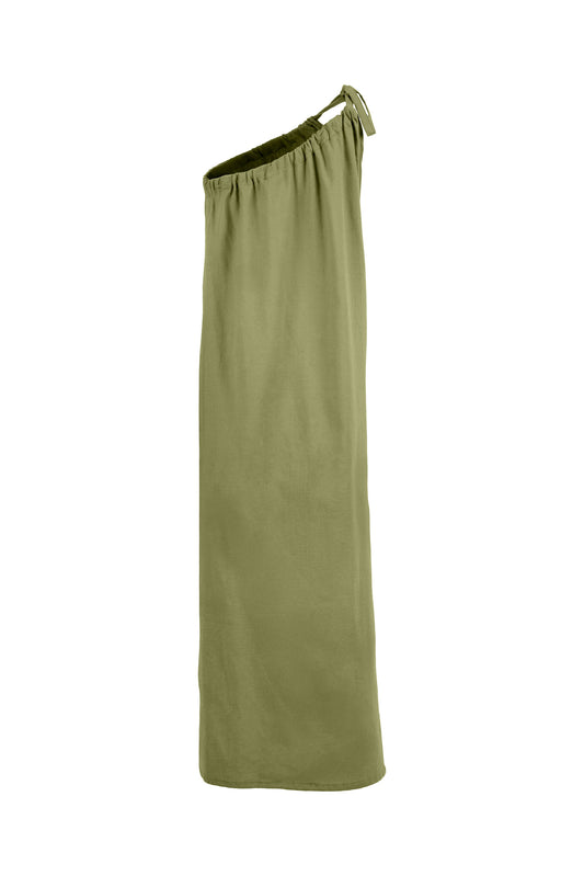 Linum One-Shoulder Maxi Dress