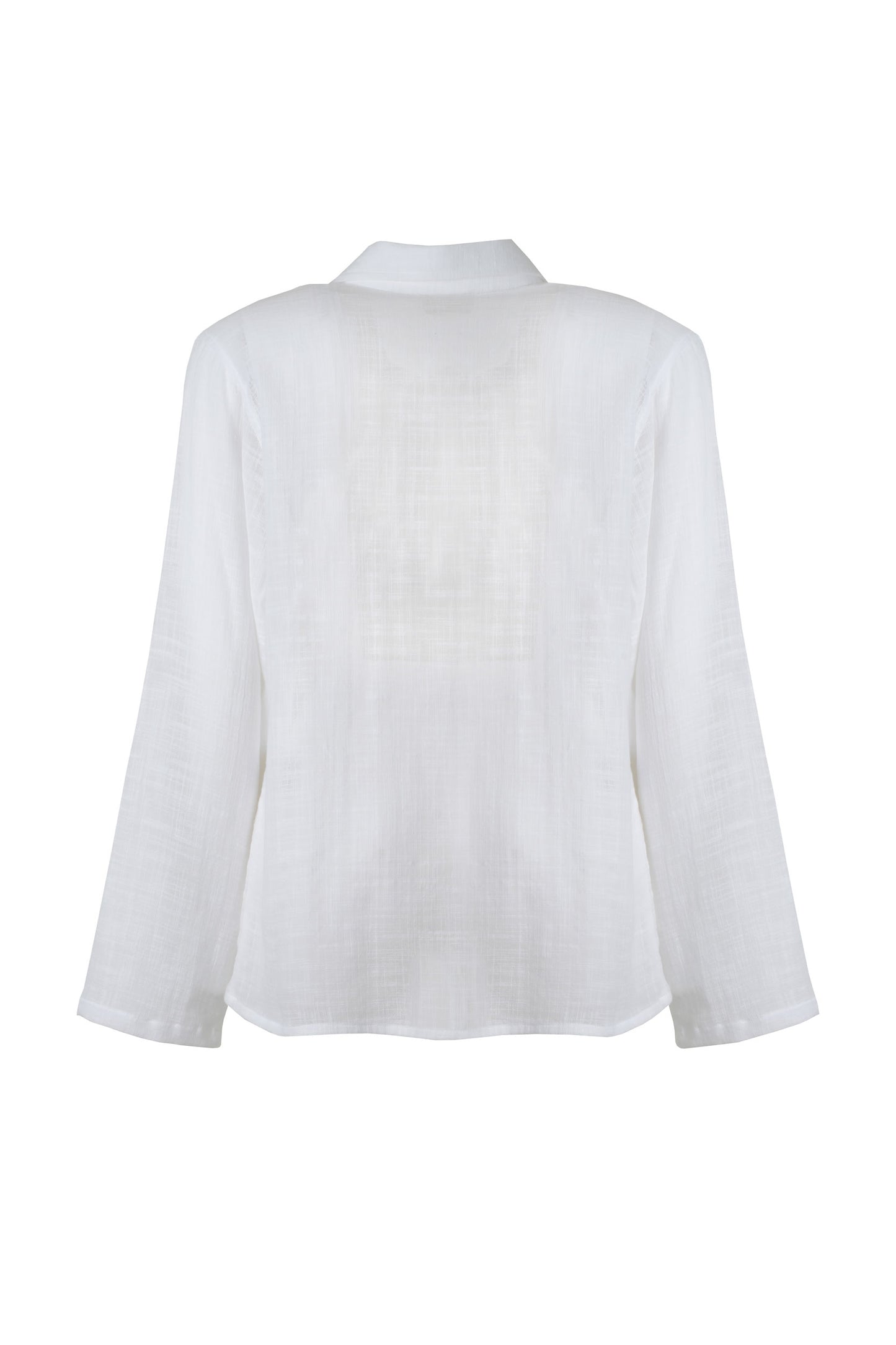 White Button-Down Summer Shirt