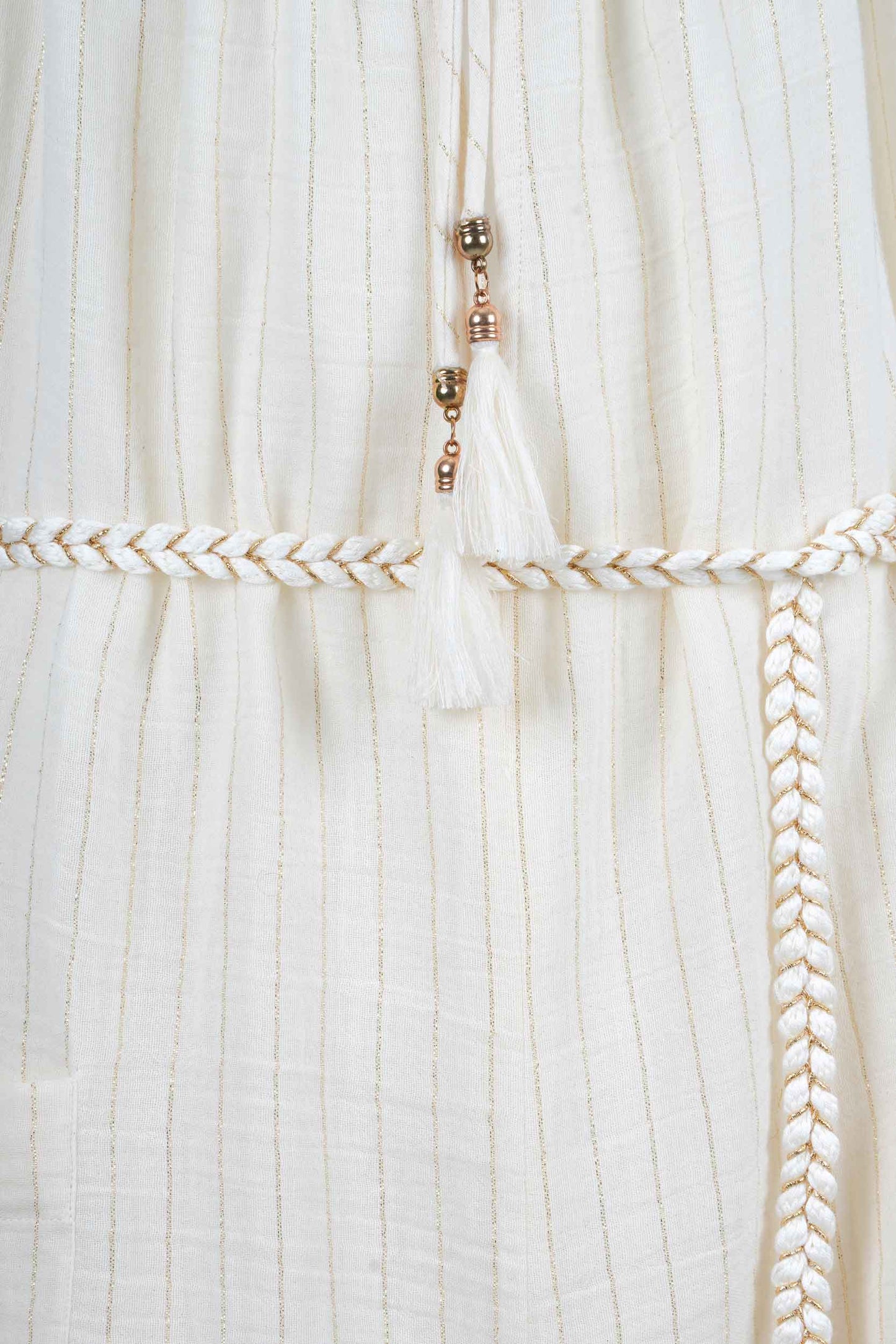Ecru Stripped Jumpsuit