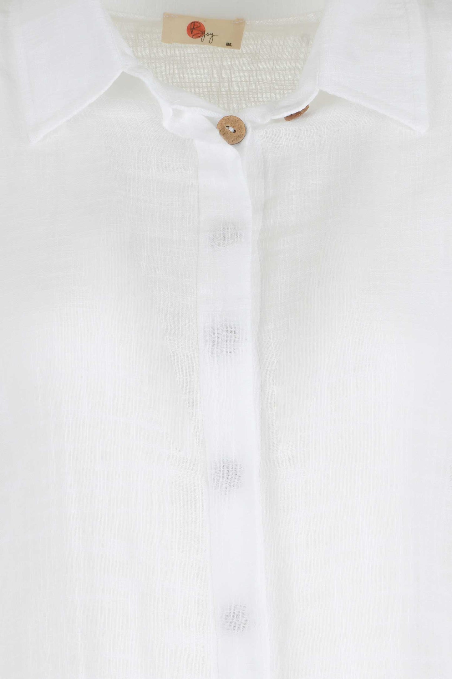 White Button-Down Summer Shirt