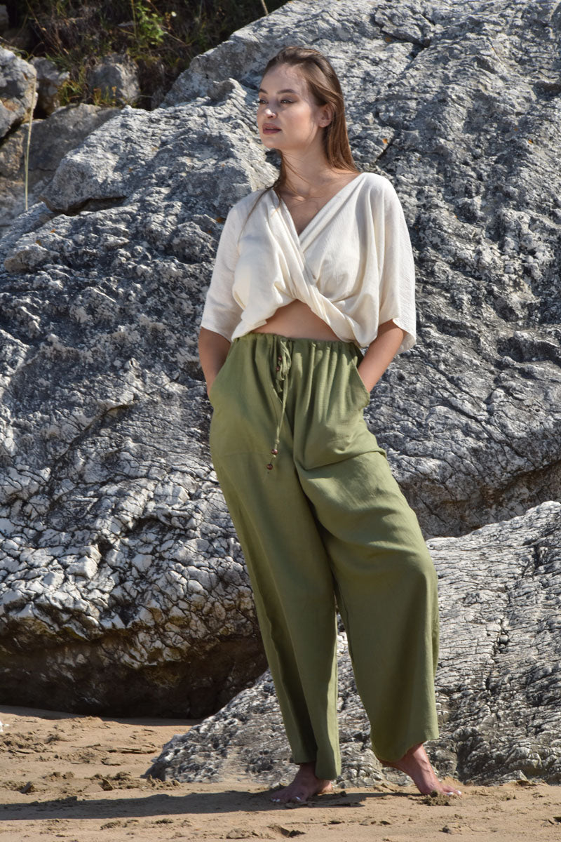 Avangarde Pants - Khaki Linen