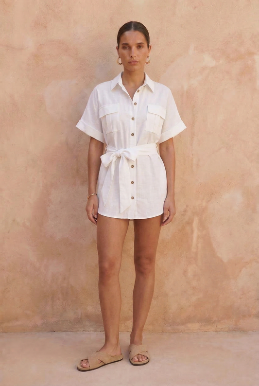 Women's White Shirt Dress
