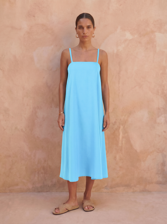 Silence Linen Slip Dress